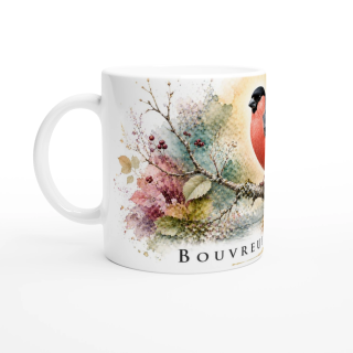 Mug Bouvreuil pivoine – Île-de-France – Collection La Faune des Régions