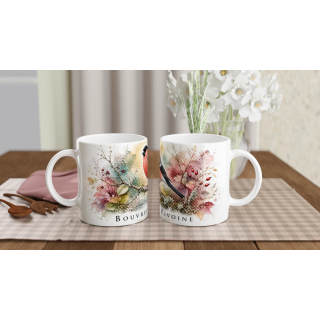 Mug Bouvreuil pivoine – Île-de-France – Collection La Faune des Régions