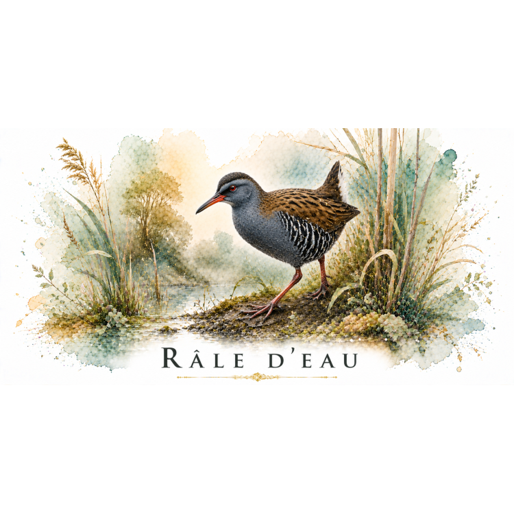 Mug Râle d’eau – Île-de-France – Collection La Faune des Régions