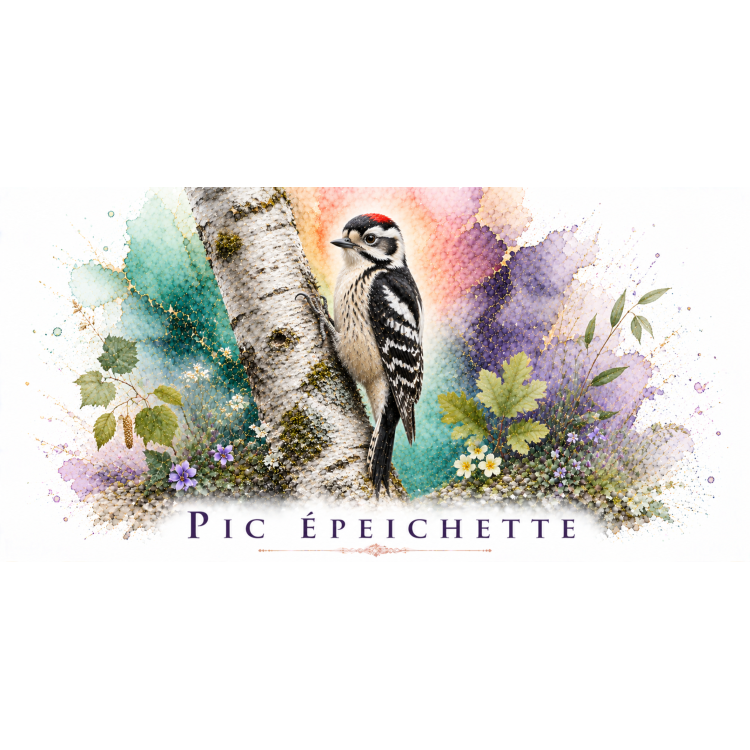 Mug Pic épeichette – Île-de-France – Collection La Faune des Régions