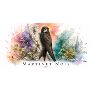 Mug Martinet noir – Île-de-France – Collection La Faune des Régions