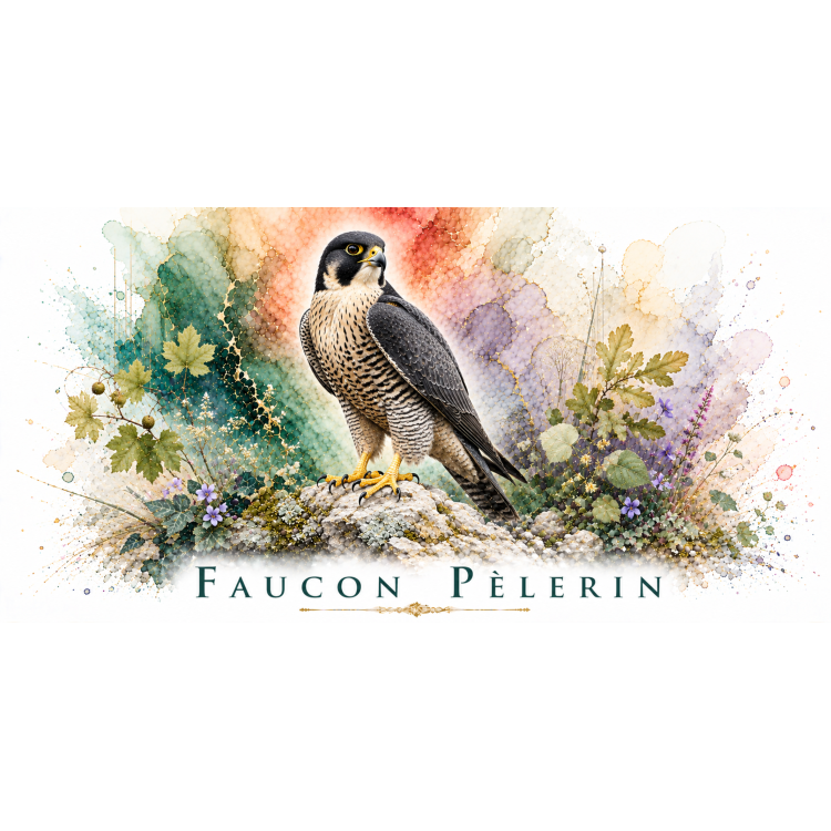 Mug Faucon pèlerin – Île-de-France – Collection La Faune des Régions