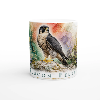 Mug Faucon pèlerin – Île-de-France – Collection La Faune des Régions