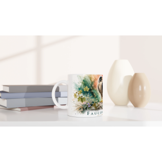 Mug Faucon pèlerin – Île-de-France – Collection La Faune des Régions