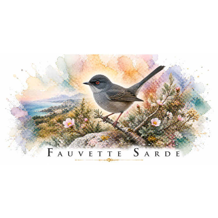 Mug Fauvette sarde – Corse – Collection La Faune des Régions