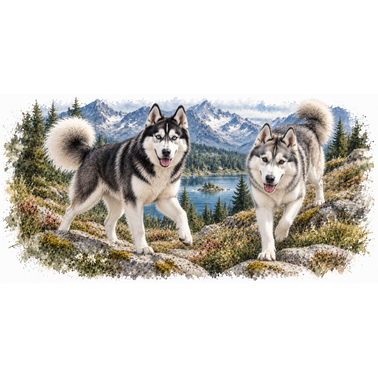 Mug Husky Sibérien – Échos de la Nature – Compagnons