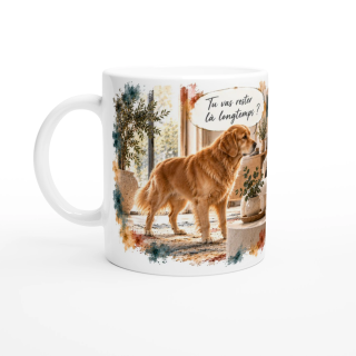 Mug Humour Sarcastique – Tu vas rester là longtemps ?