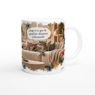Mug Humour Sarcastique – Tu vas rester là longtemps ?