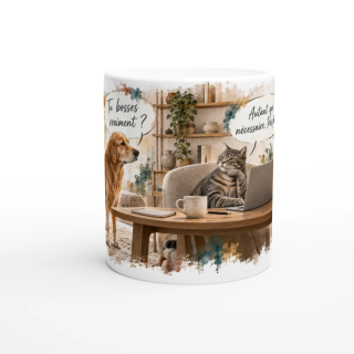 Mug Humour Sarcastique – Tu bosses vraiment ?