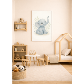 Bébé Éléphant Bleu