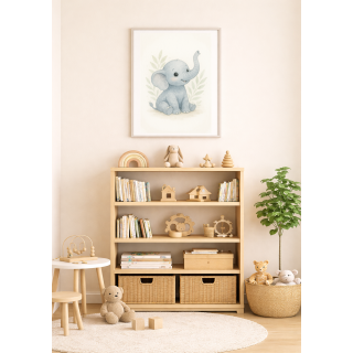 Bébé Éléphant Bleu