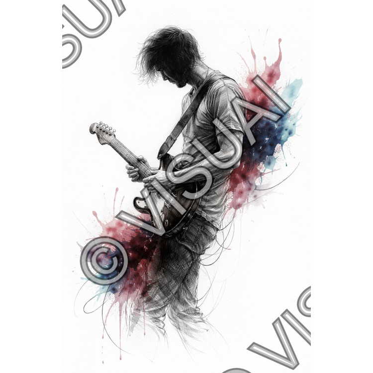 Illustration artistique contemporaine – Intensité électrique