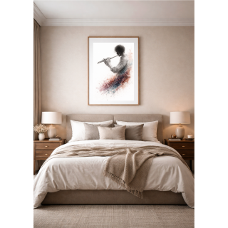 Illustration artistique flûte – Souffle de la flûte contemporaine