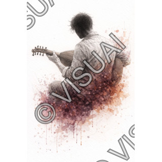 Illustration artistique oud oriental – Écho des cordes anciennes