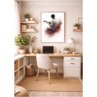 Illustration artistique oud oriental – Écho des cordes anciennes