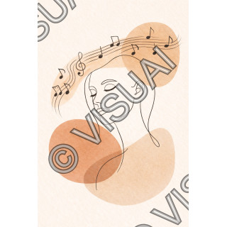 Illustration musique et sérénité intérieure – Calme en Harmonie