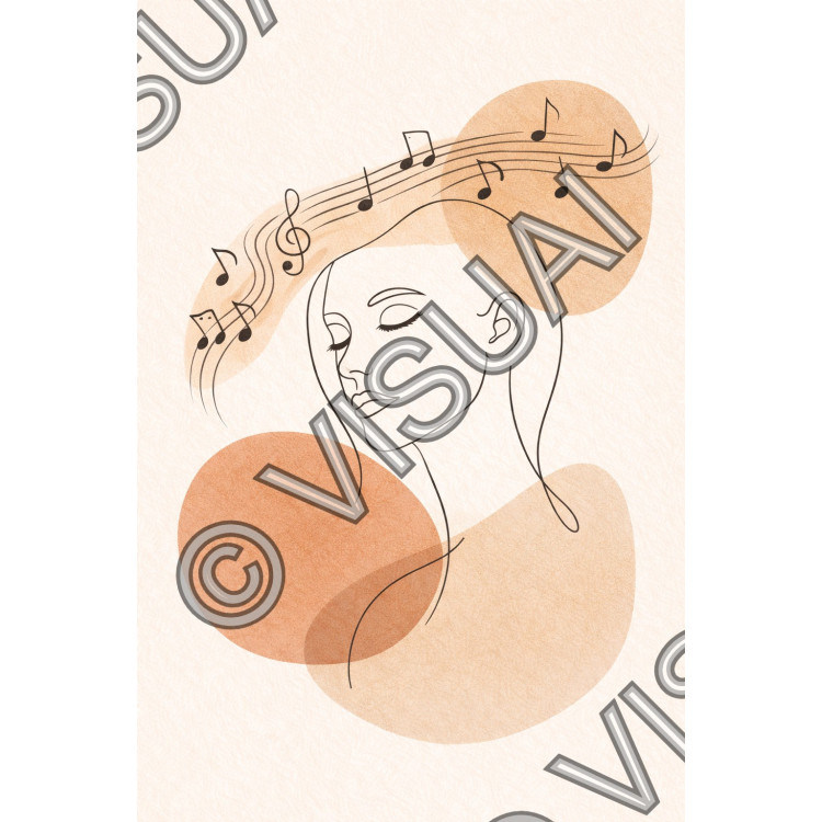 Illustration musique et sérénité intérieure – Calme en Harmonie