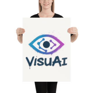 Illustration chien coloré – Poster & toile 30x40 / 40x60