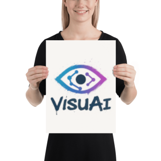 Illustration chien moderne coloré – Poster & toile 30x40 / 40x60