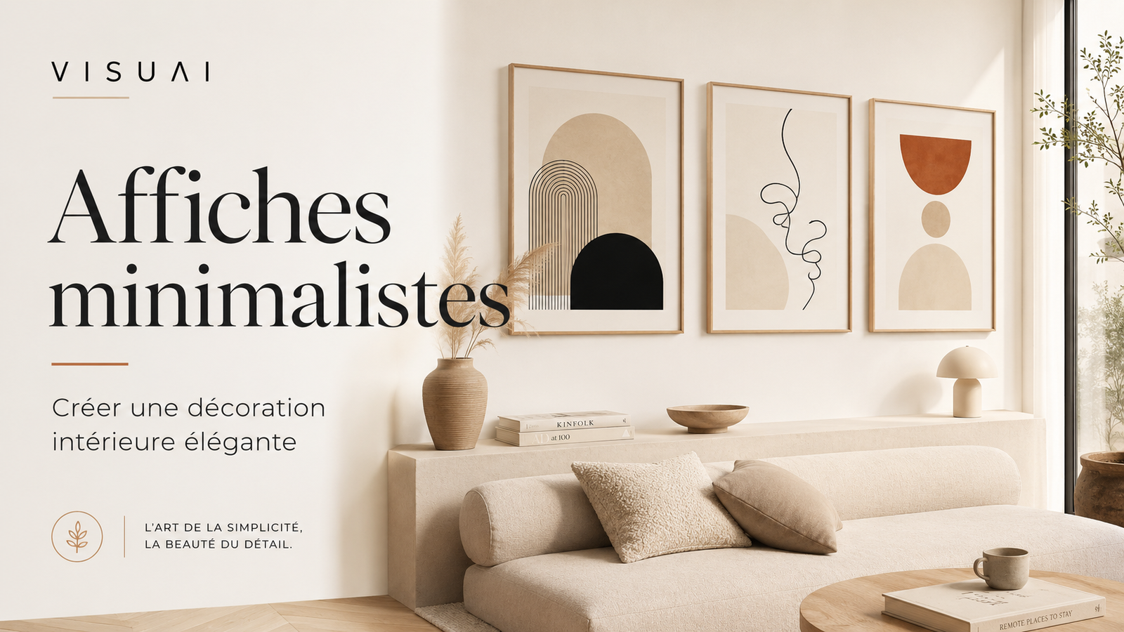 Affiches minimalistes : comment créer une décoration intérieure élégante