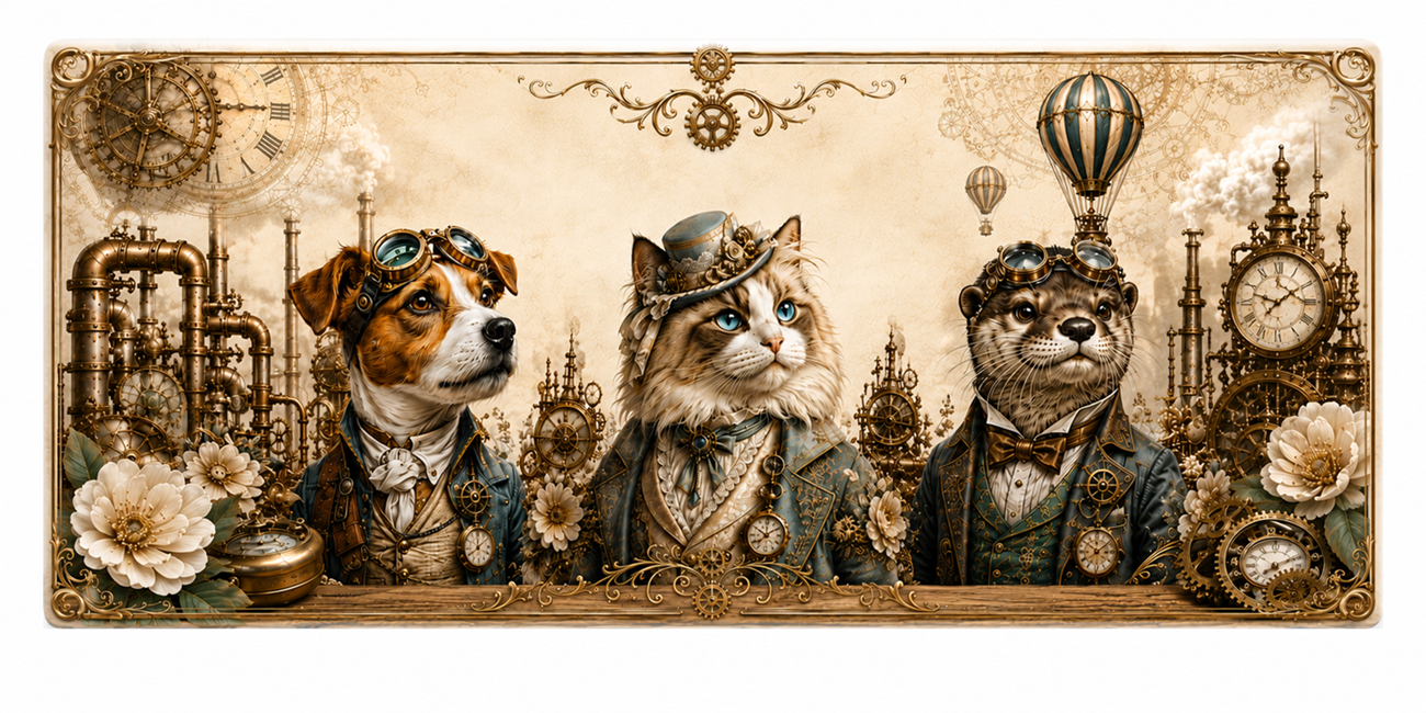 Mugs steampunk animaux