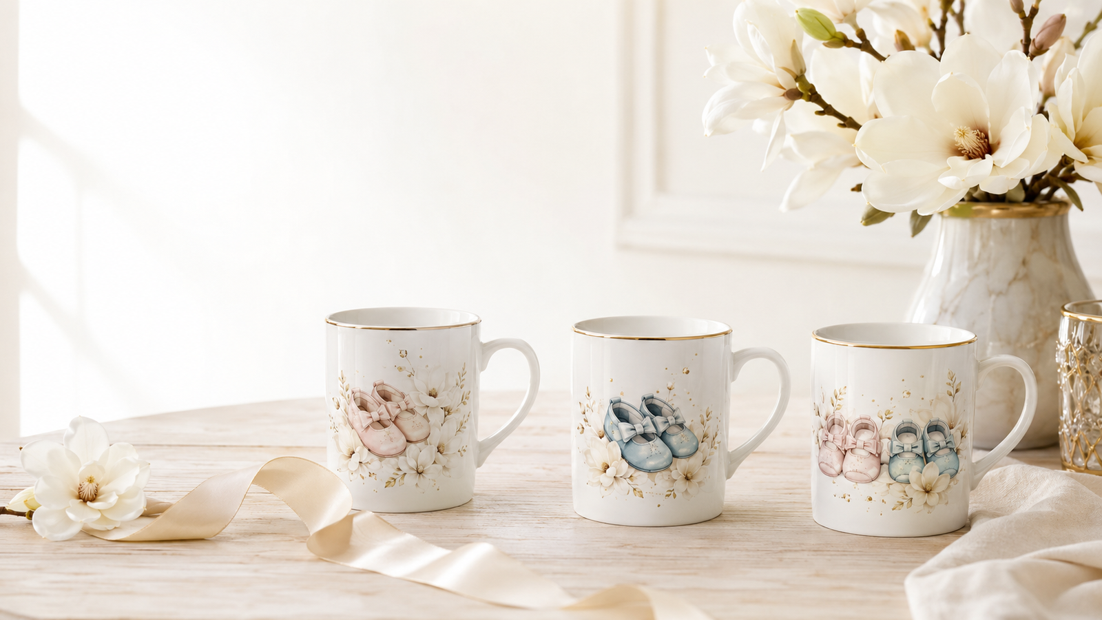 Mugs personnalisés pour annoncer une grossesse | VISUAI